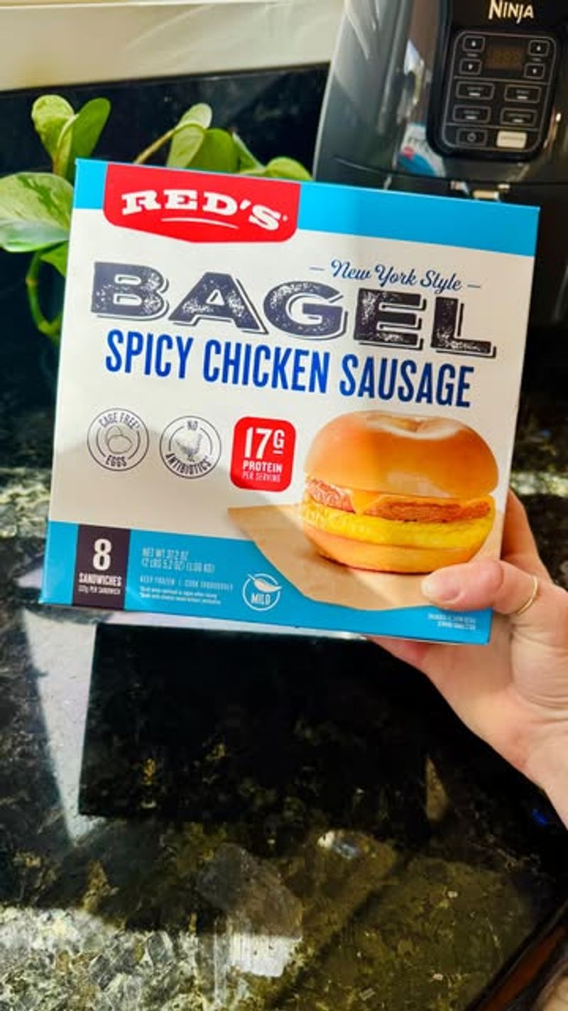 Red's Spicy Chicken Sausage Bagel