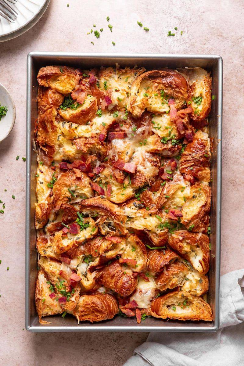 Croissant Breakfast Casserole
