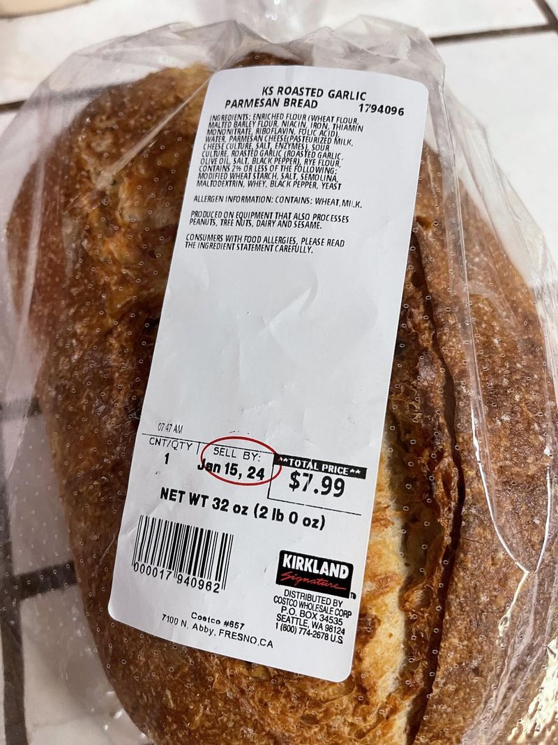 Roasted Garlic Parmesan Bread from Costco (2019)