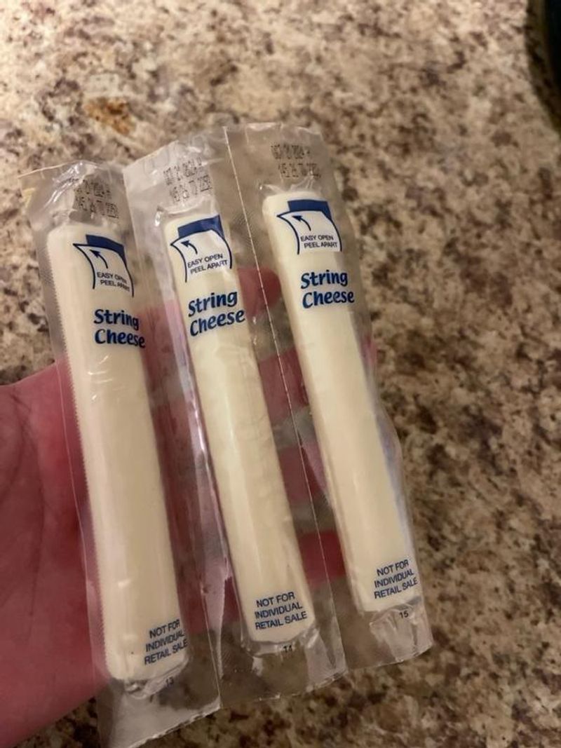 Individually Wrapped Cheese Sticks (Low-Moisture Part-Skim Mozzarella)