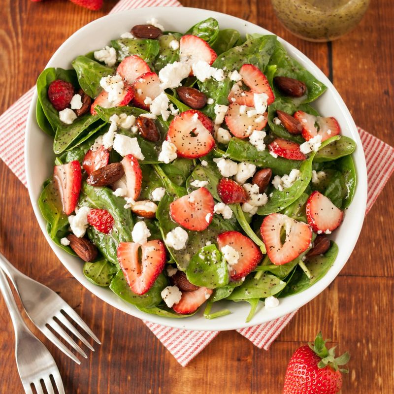 Strawberry Spinach Salad with Poppyseed Dressing
