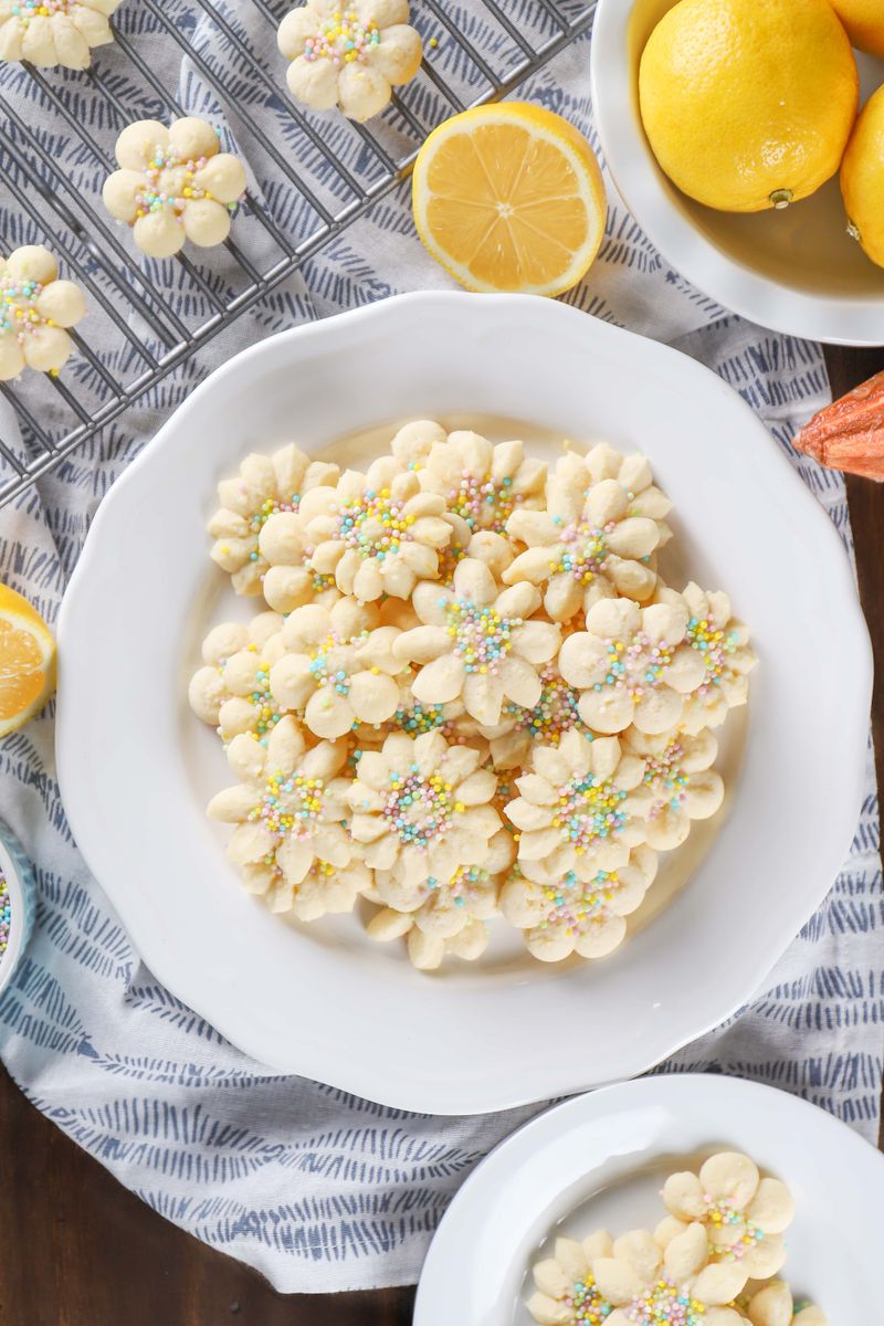 Lemon Spritz Cookies