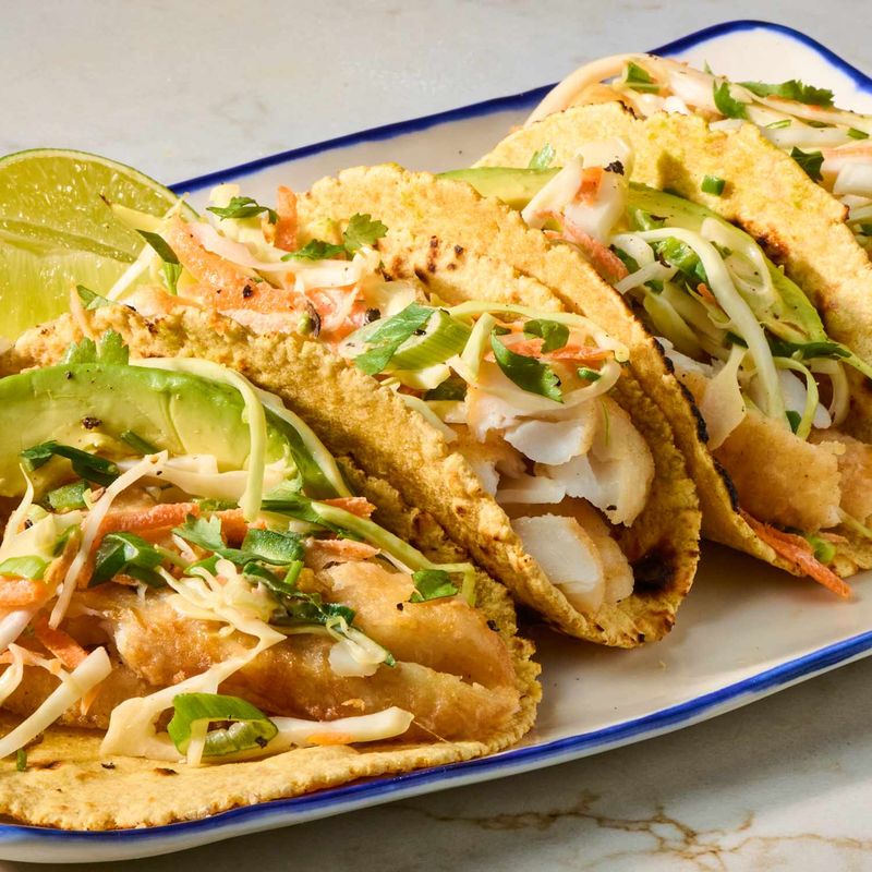 Fish Tacos with Cabbage Slaw