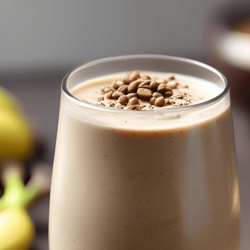 Banana Tahini Coffee Smoothie