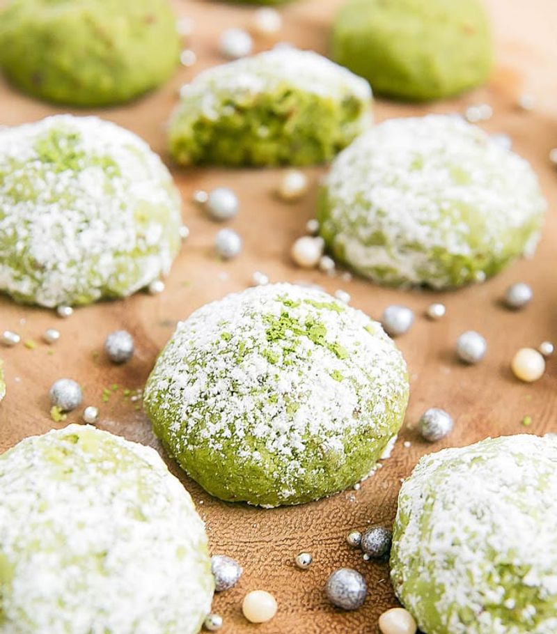 Matcha Green Tea Snowballs