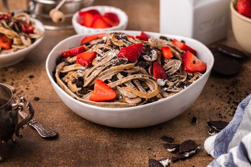 Chocolate Pancake Spaghetti