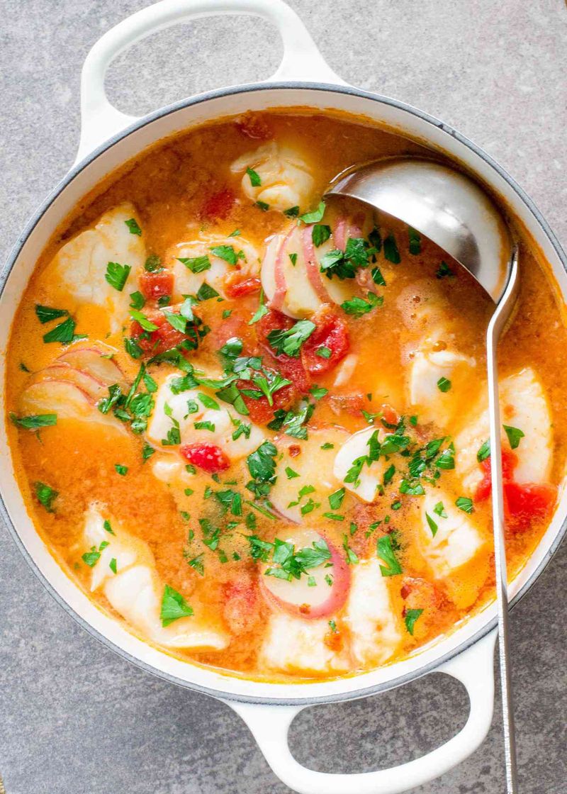 Fish Stew with Tomatoes and Herbs
