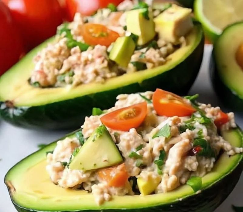 Tuna Salad Stuffed Avocado