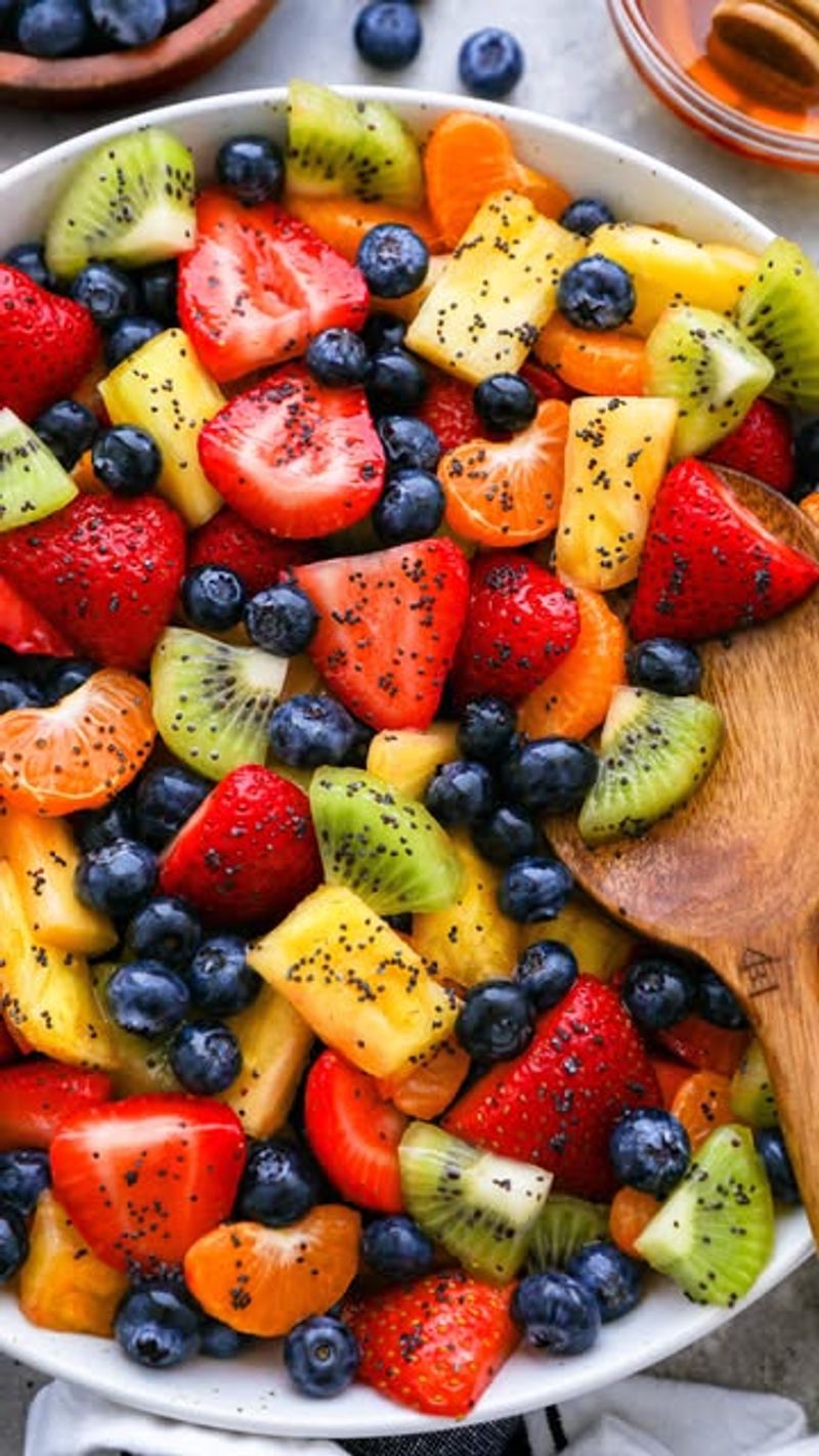 Fruit Salad with Honey-Lime Dressing