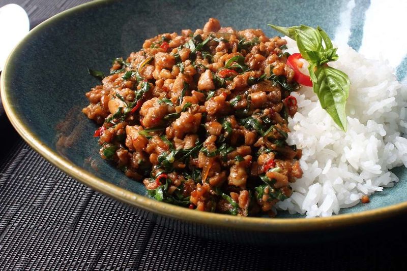 Spicy Thai Basil Chicken (Pad Krapow Gai)