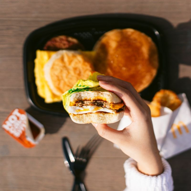 Breakfast Sandwiches from Fast Food Chains