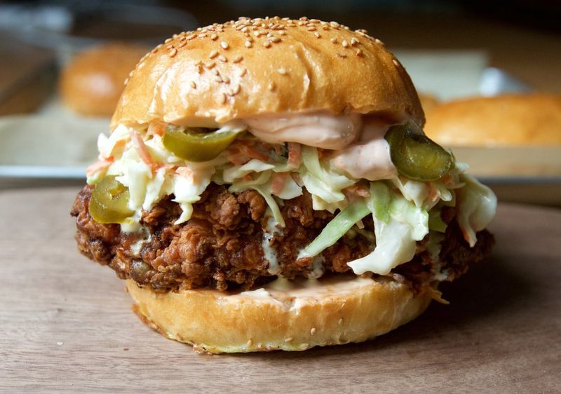 Fried Chicken & Slaw Brioche