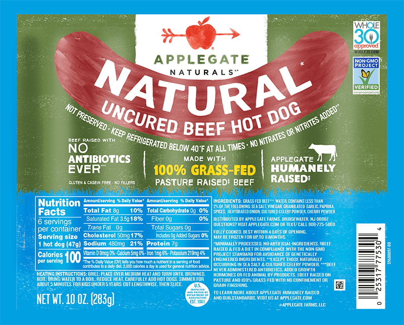 Applegate Naturals Beef Hot Dog