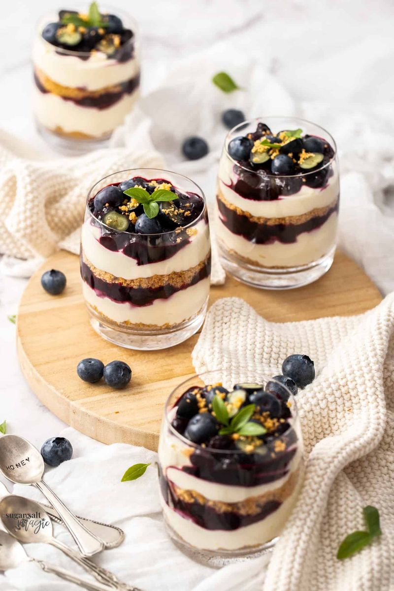 No-Bake: Blueberry Cheesecake Parfait