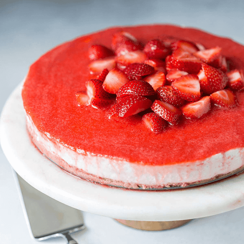 No-Bake: Strawberry Cheesecake