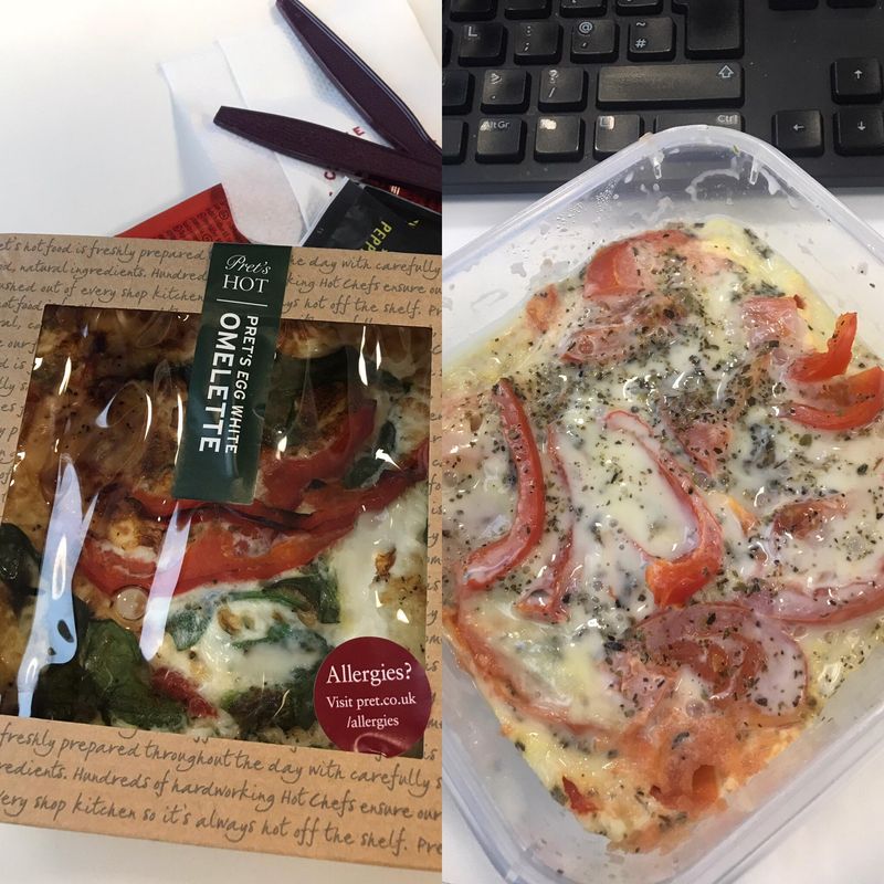 PICK: Pret a Manger: Egg White Greek Frittata