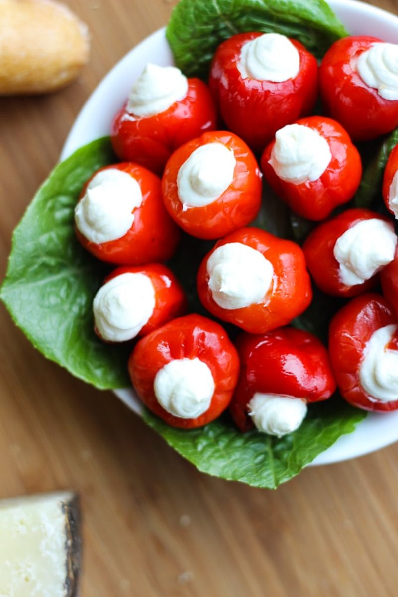 Goat Cheese Stuffed Peppadews