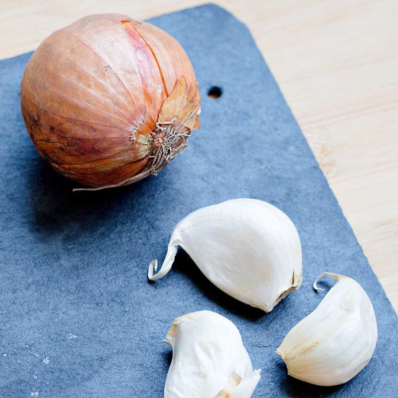 Onions and Garlic (Especially Raw)