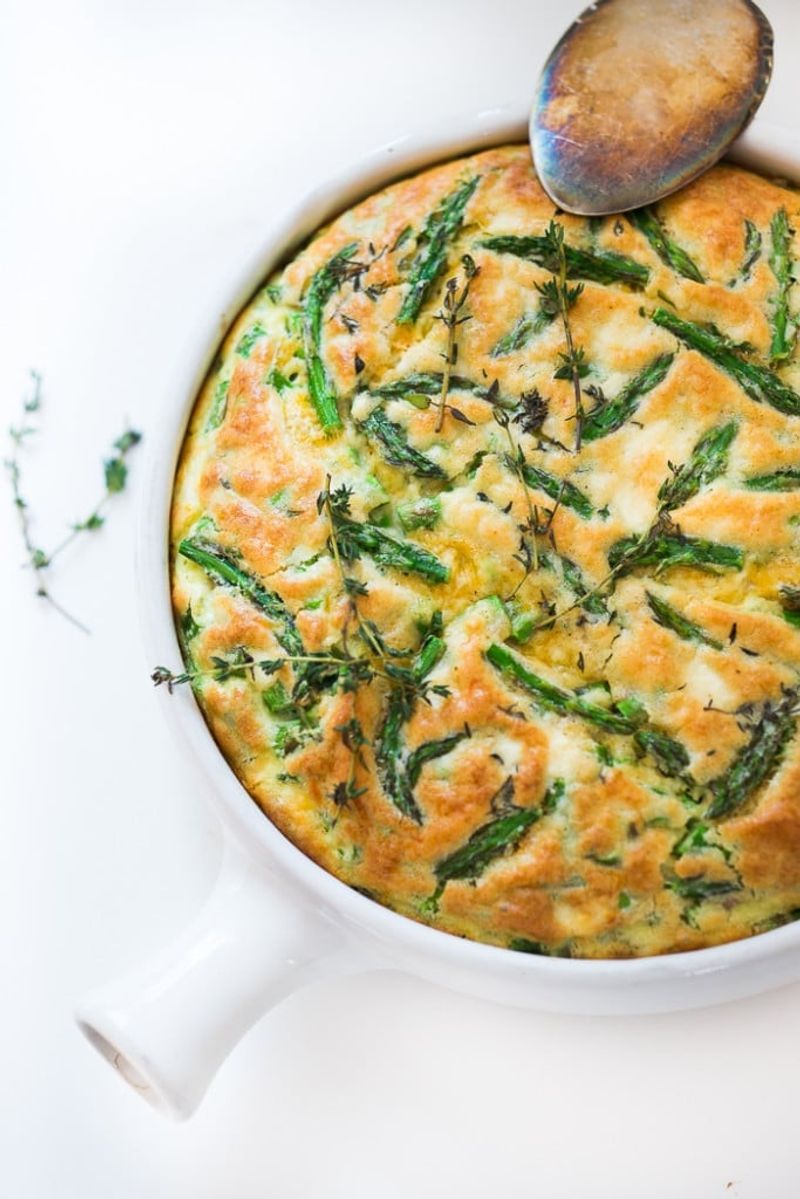 Asparagus and Goat Cheese Frittata