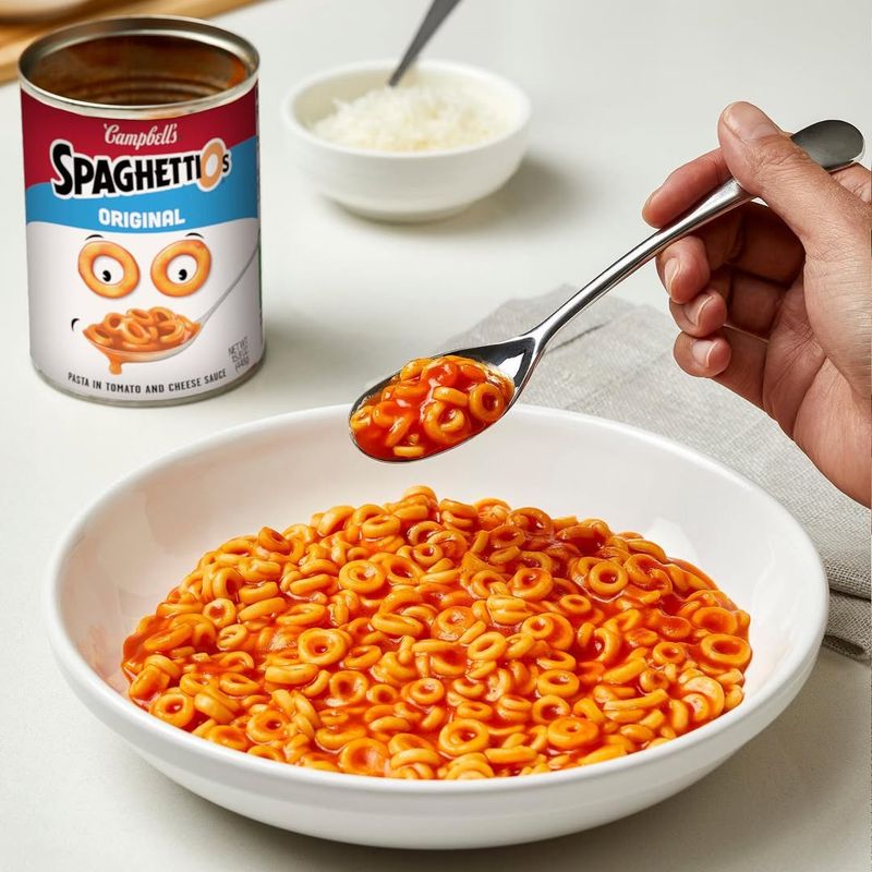 Canned Pasta Meals (e.g., SpaghettiOs)