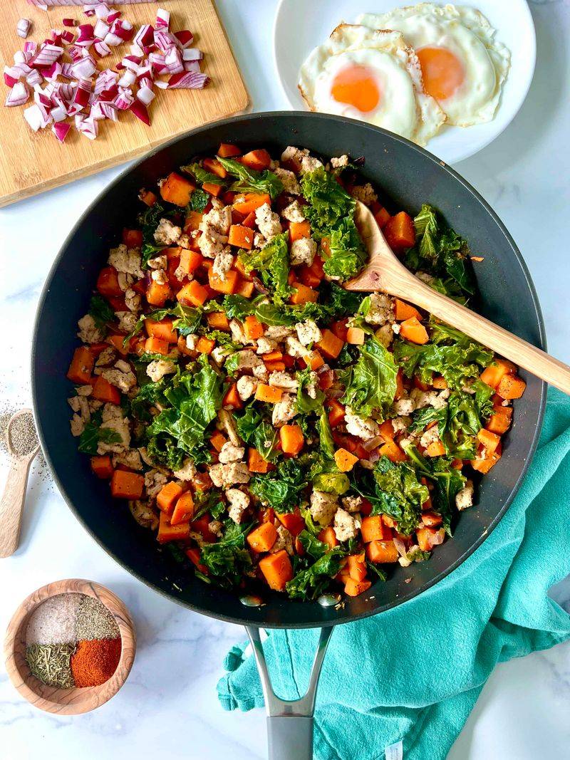 Savory Turkey & Sweet Potato Hash