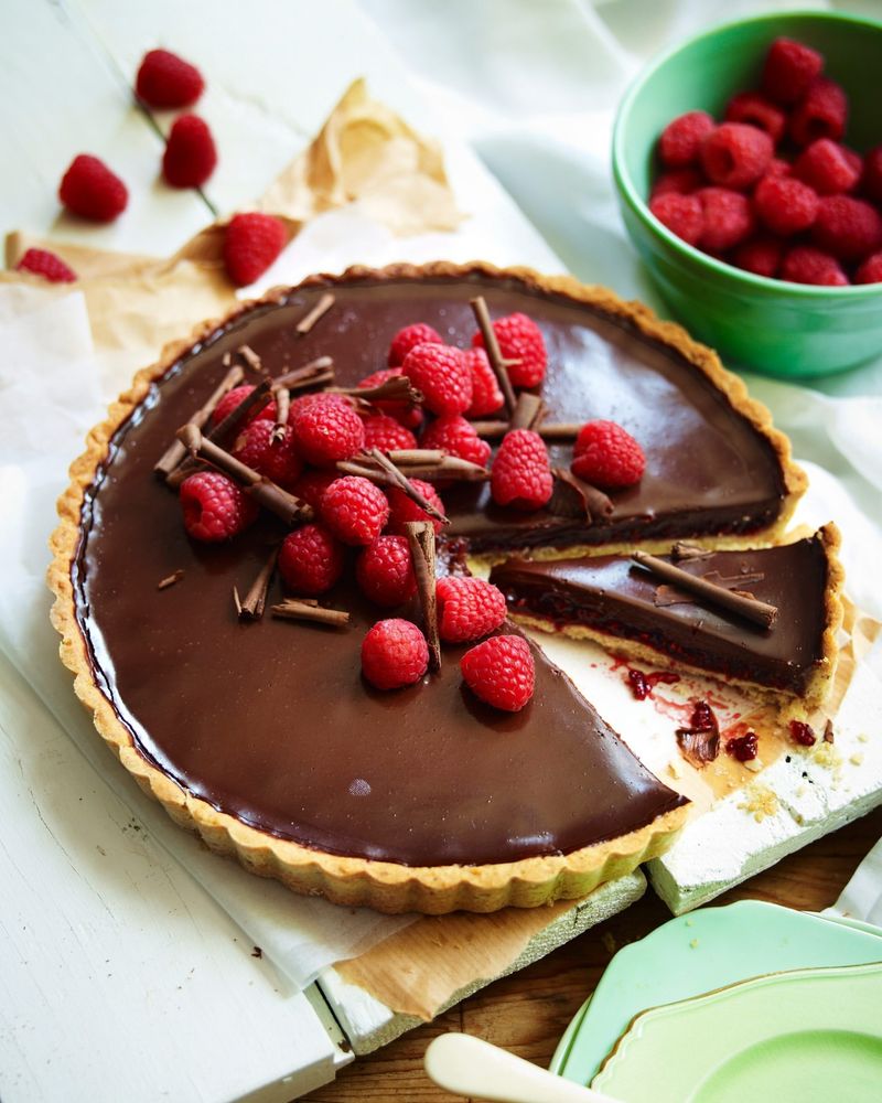 Raspberry Chocolate Tart