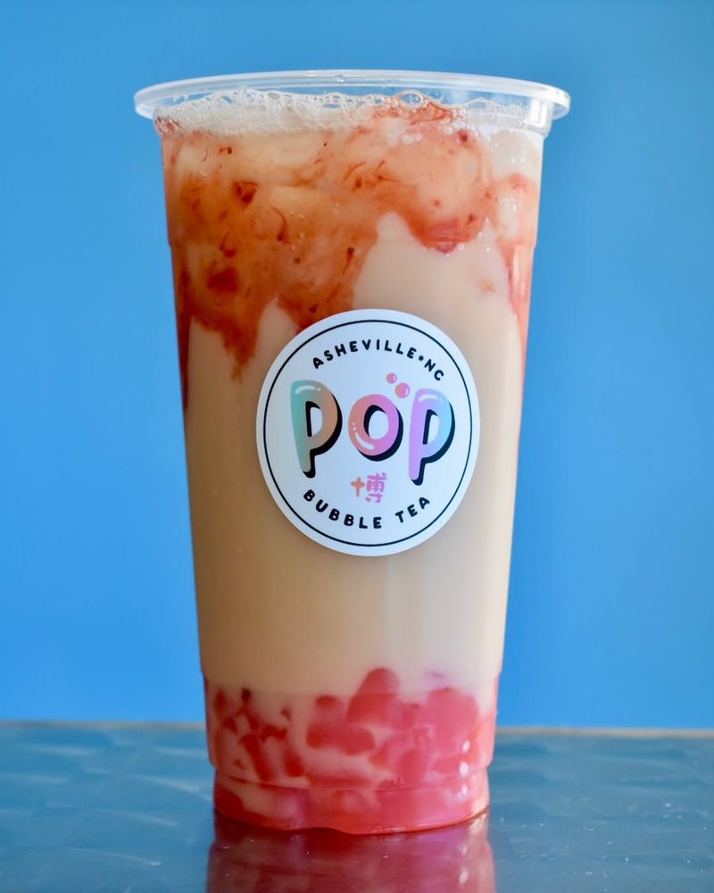 Rose Milk Tea with Basil Seeds