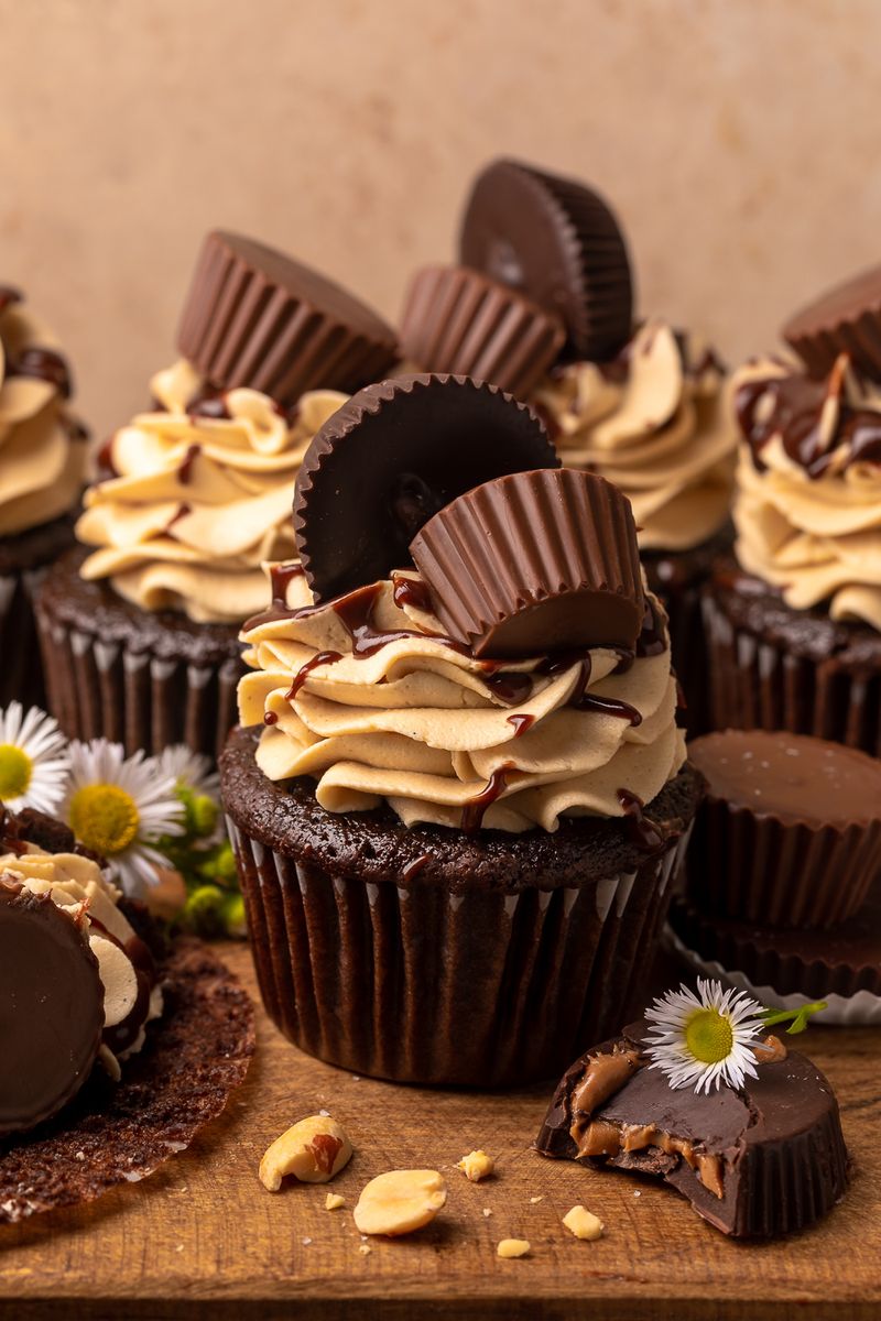 Chocolate Peanut Butter Cupcakes