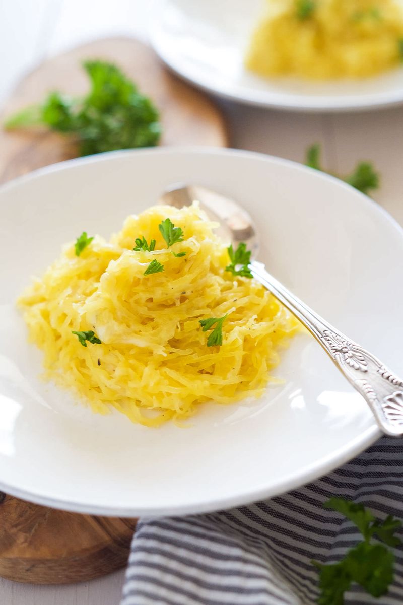 Spaghetti Squash with Garlic Butter