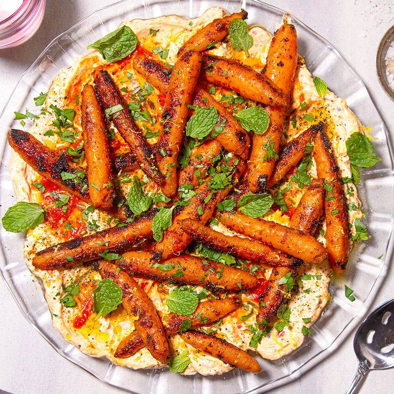SAVORY: Roasted Carrot & Harissa Bowl