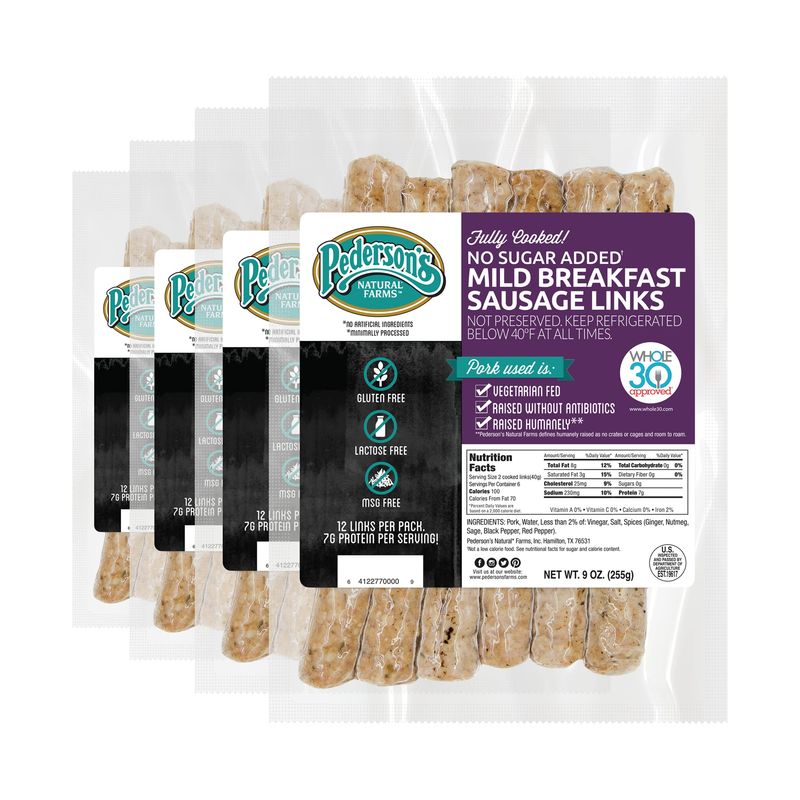 SIZZLE: Pederson's Natural Farms Fully Cooked Breakfast Sausage Links