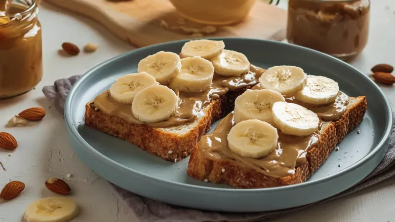 PICK: Whole-Grain Toast with Nut Butter and Banana Slices