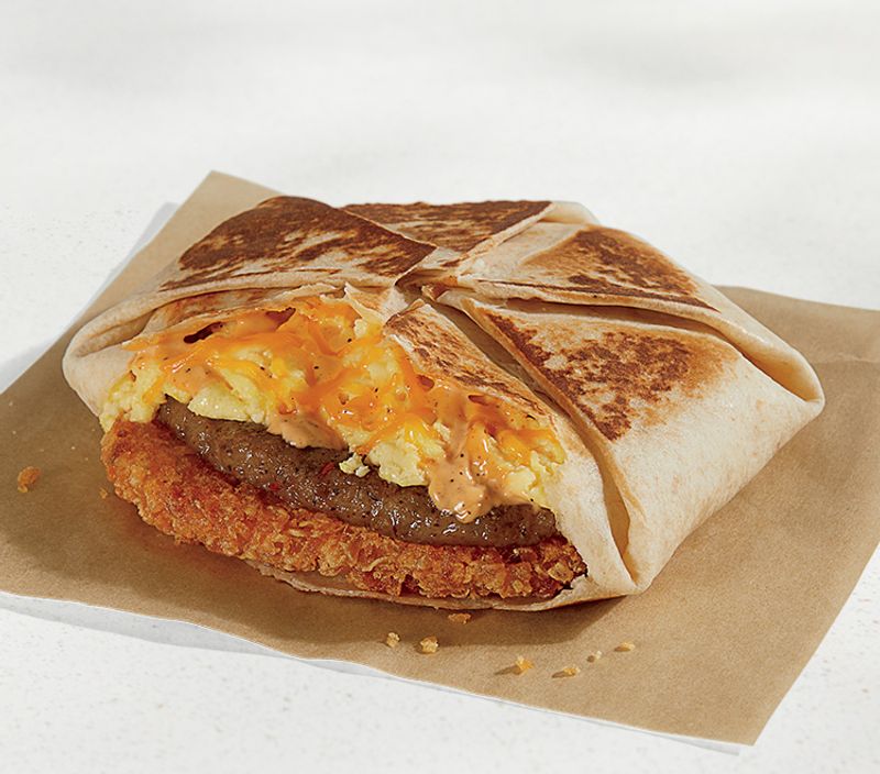 SKIP: Taco Bell: Breakfast Crunchwrap with Sausage