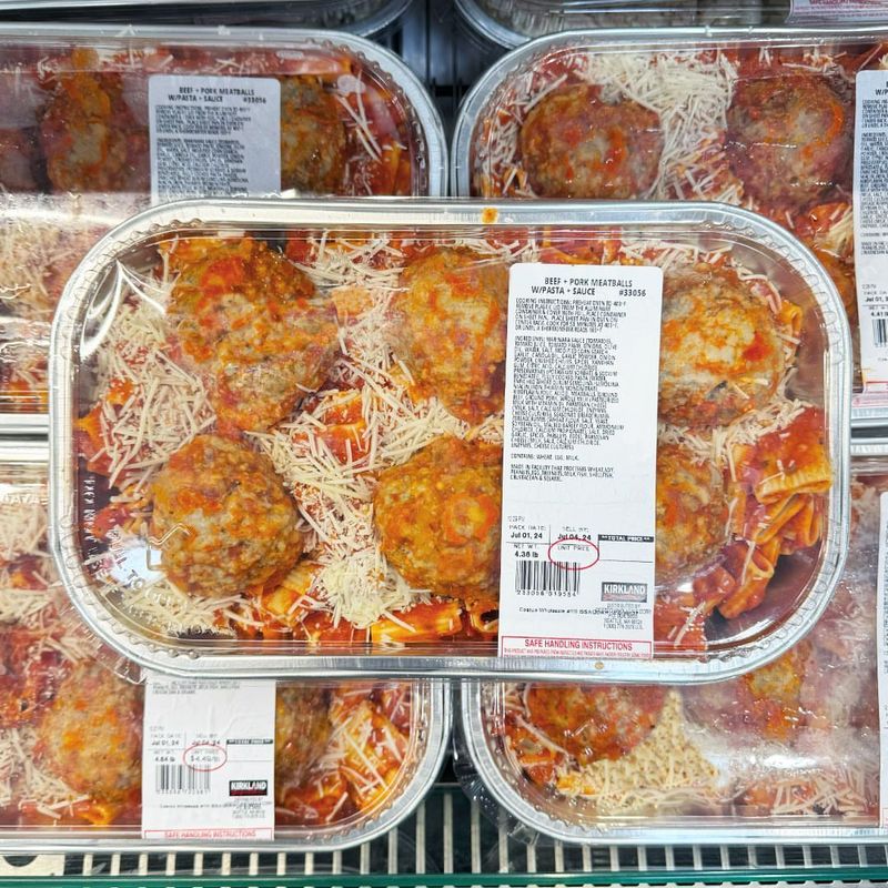 Beef & Pork Meatballs with Pasta & Sauce