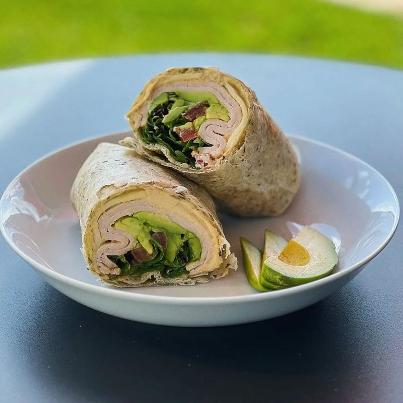 Turkey and Avocado Whole Grain Wrap
