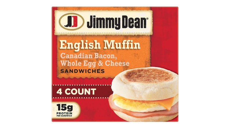 English Muffin with Canadian Bacon, Egg & Cheese