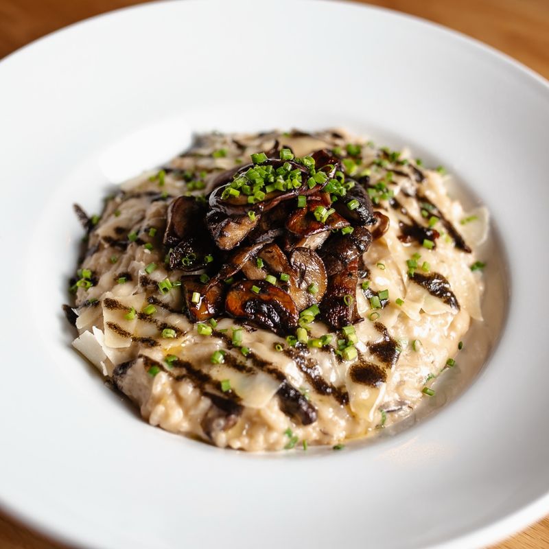 Mushroom Risotto with Truffle Oil