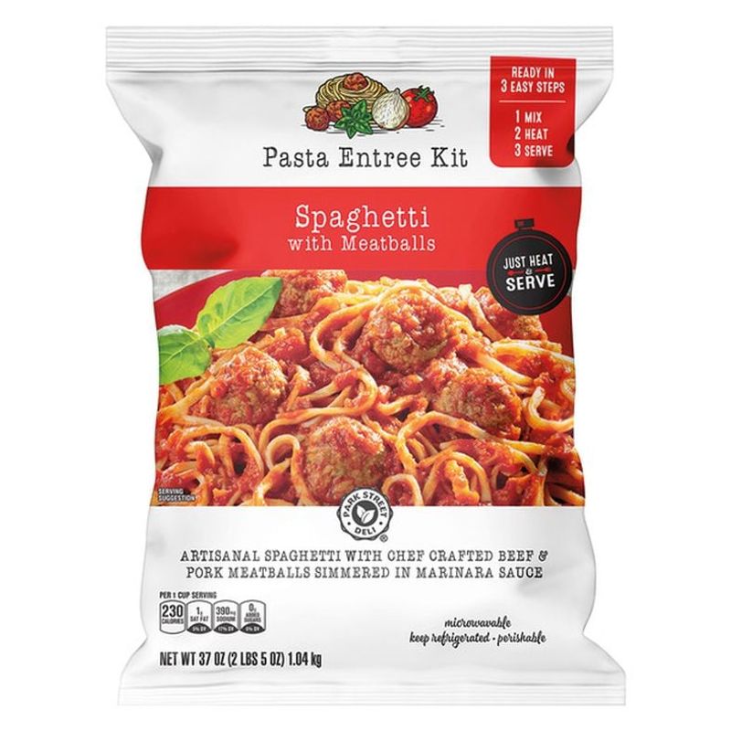 Park Street Deli Spaghetti with Meatballs Pasta Entree Kit ($9.99)