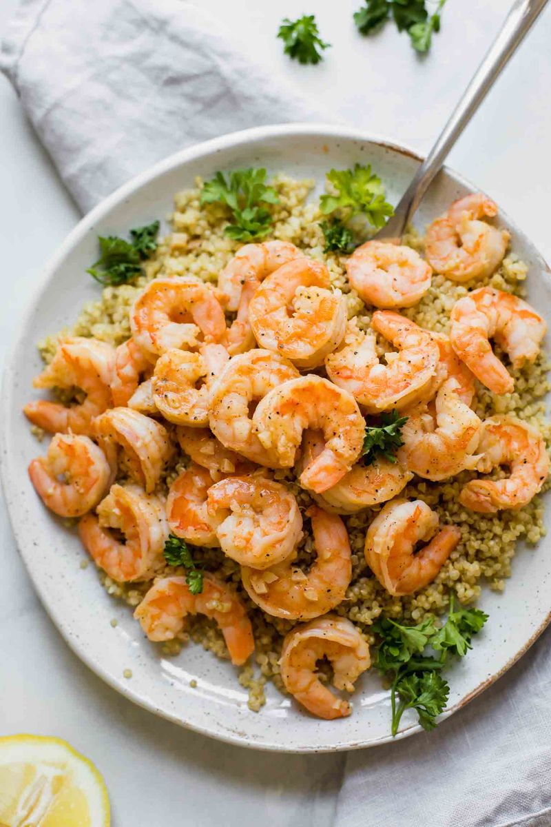 Garlic Shrimp and Quinoa