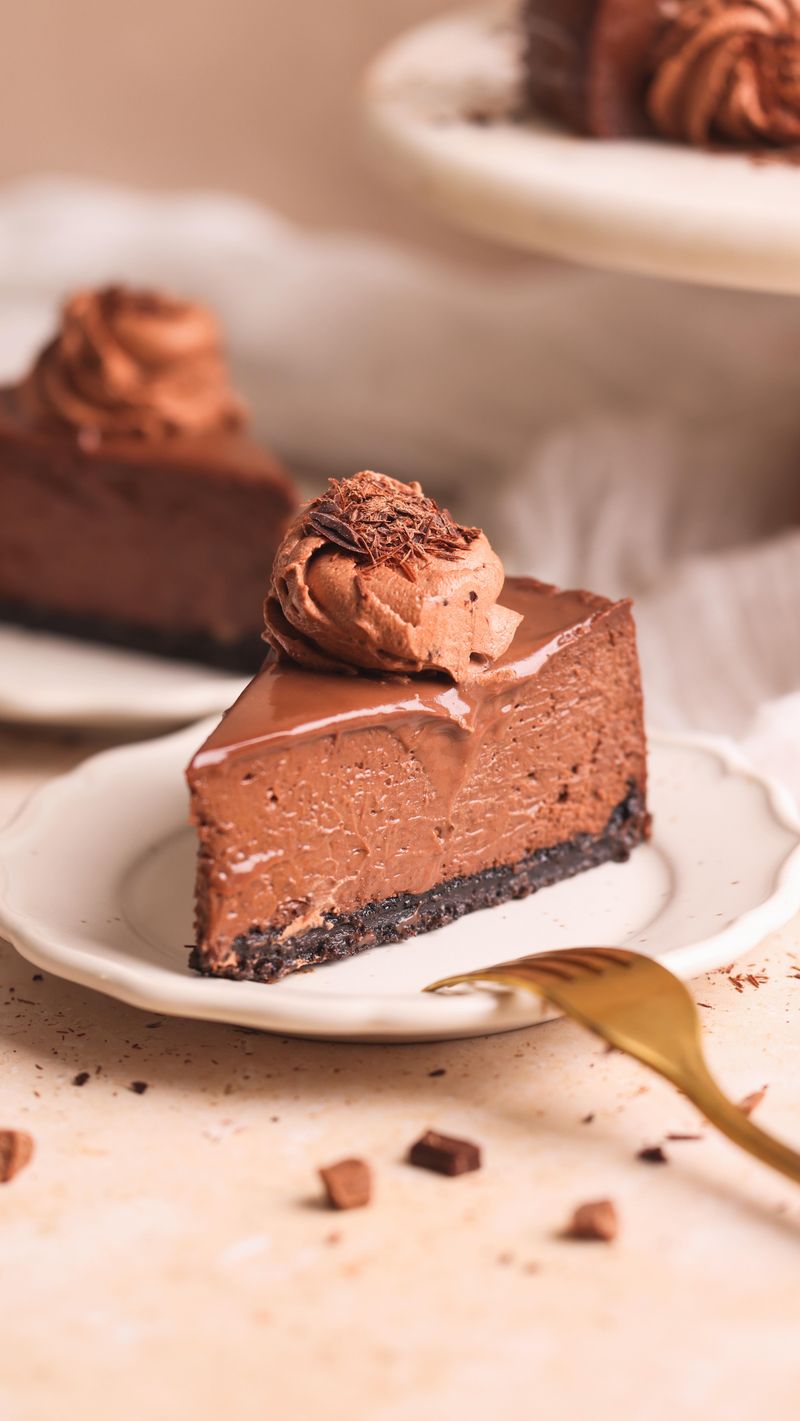 Silky Chocolate Cheesecake