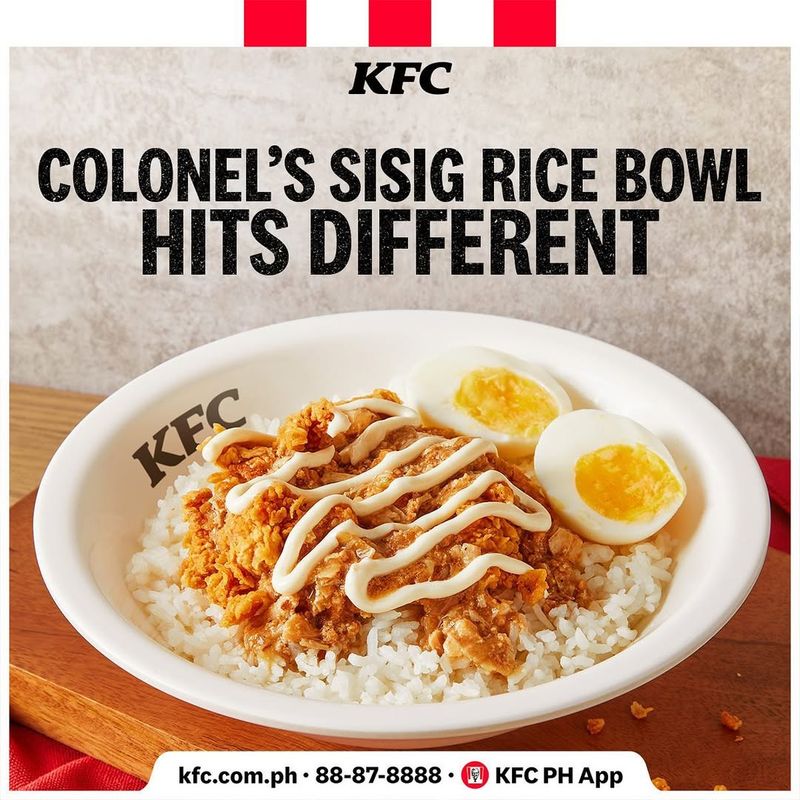 Sisig Rice Bowl: KFC Philippines