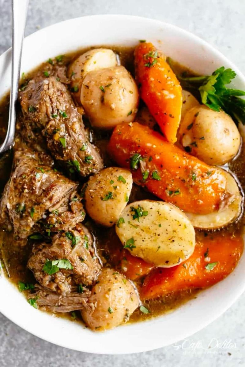 Slow-Cooked Beef and Potato Roast