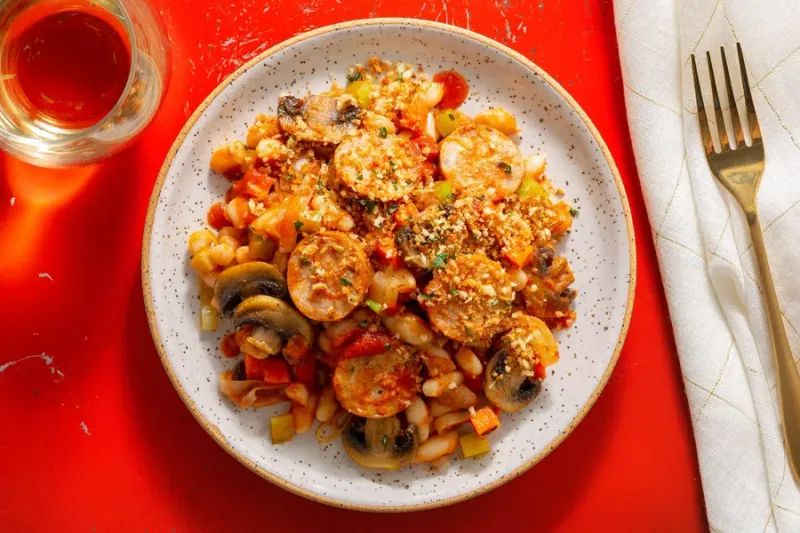 Sausage and Mushroom Cassoulet