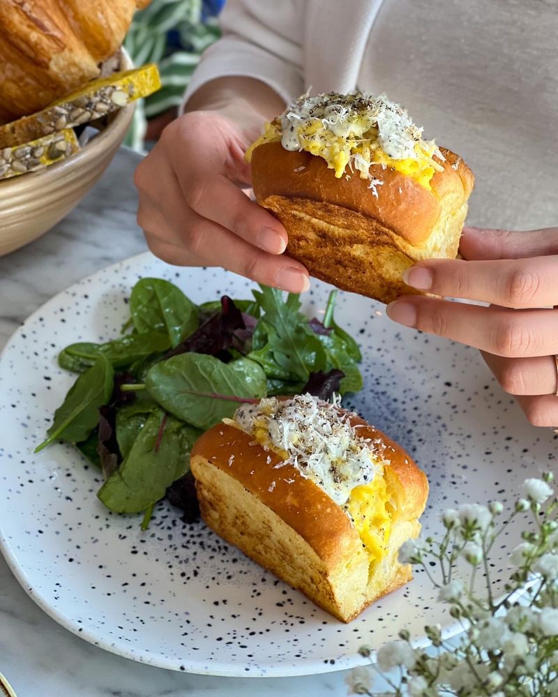 Truffle Egg Salad on Brioche