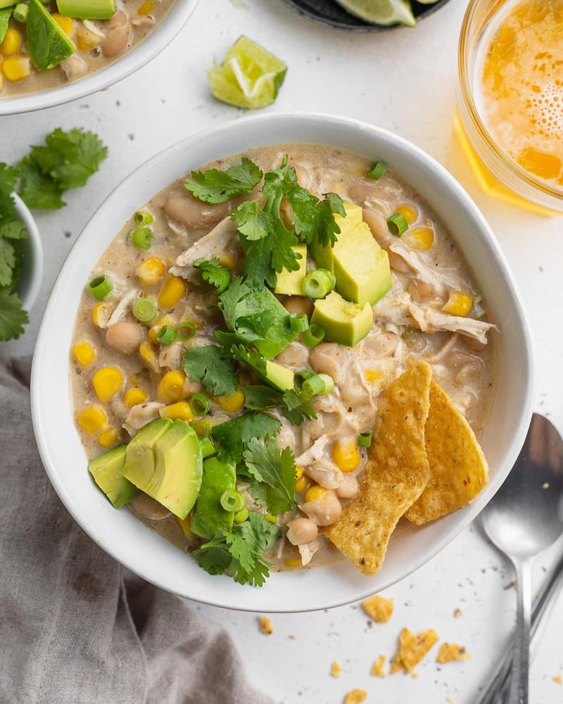 White Chicken Chili with Green Chilies