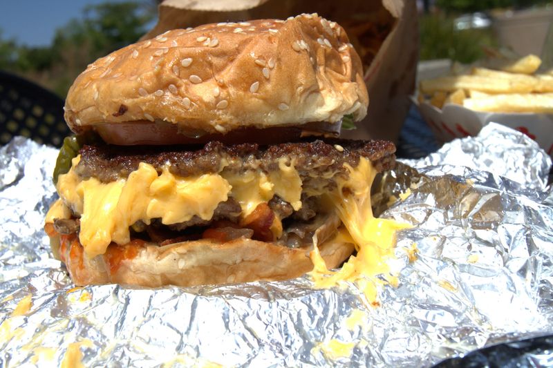 Five Guys Bacon Cheeseburger