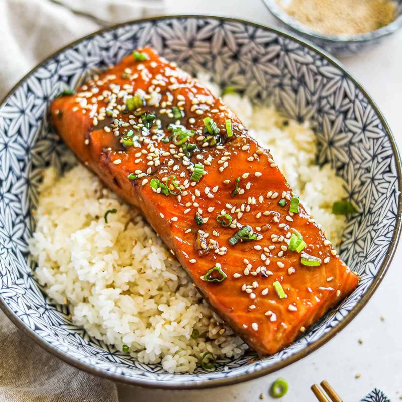 Teriyaki Salmon Rice Bowl