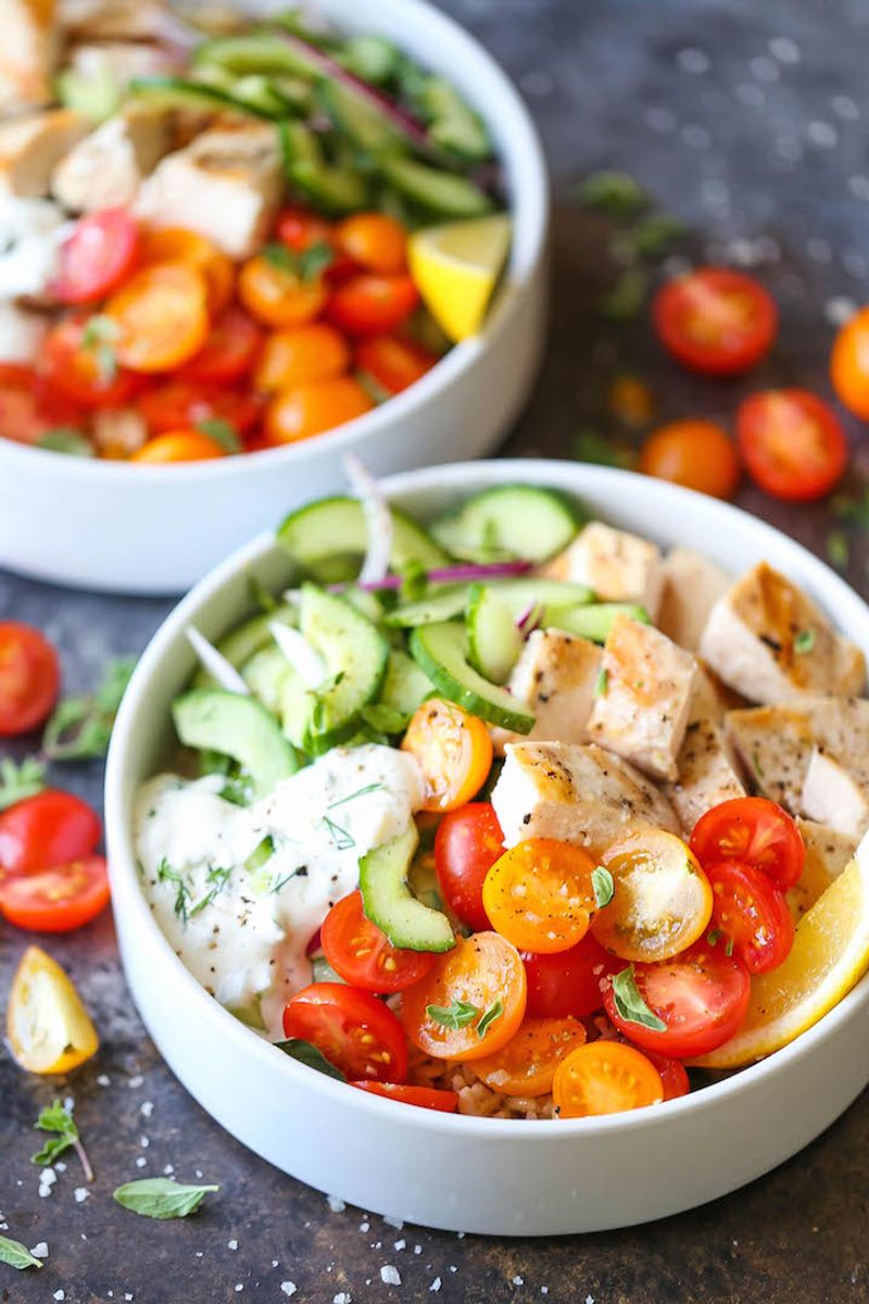 Greek Chicken Bowls