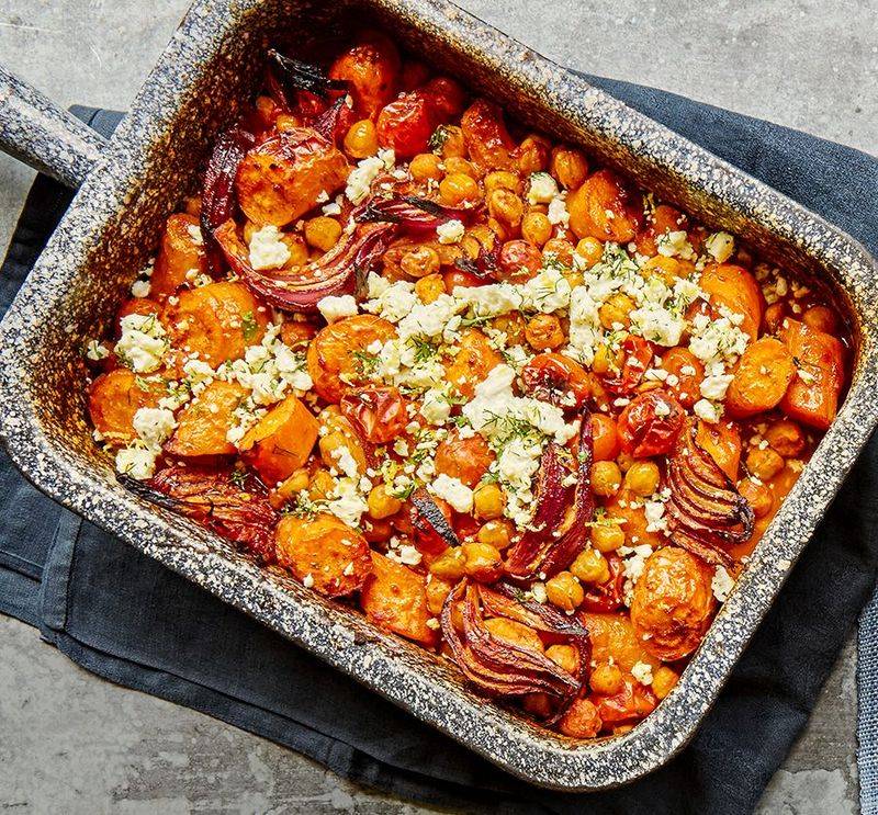 Carrot and Chickpea Tagine Casserole