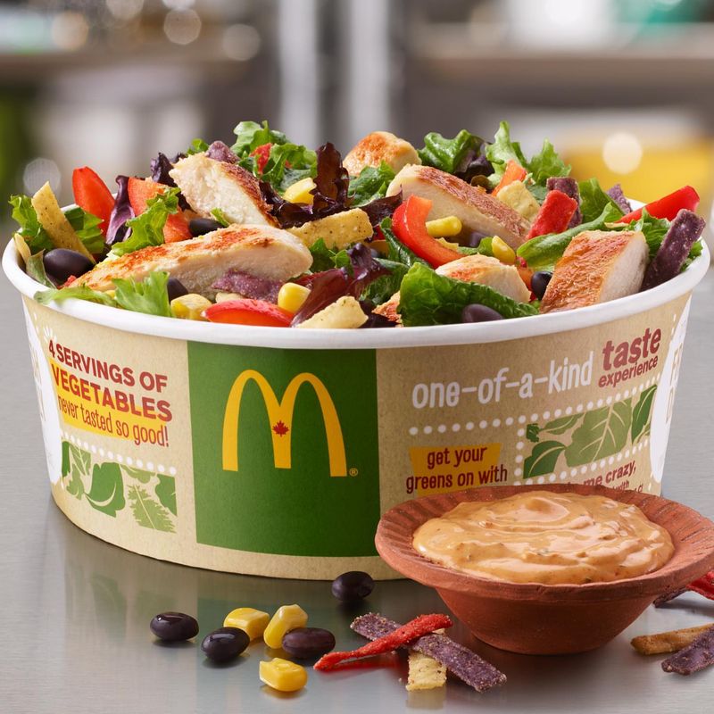 McDonald’s Side Salad with Grilled Chicken (and Balsamic Vinaigrette)